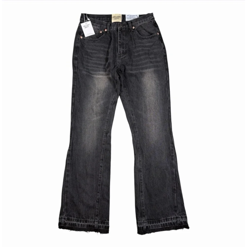 Gallery Dept Men's Black Jeans Denim Flared Sz 29x30